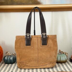 Y2K Coach Soho Suede Tote
